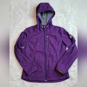ZeroXposur Women's  Lightweight Hooded Soft Shell Jacket - Size S Purple